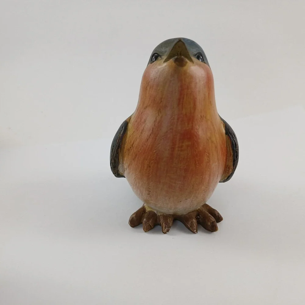 Lot Of 3 Tii Collections Resin Bird Figurine Robin Yellow Blue Brown Decor READ